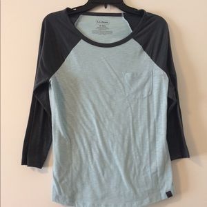 LL BEAN BASEBALL TEE